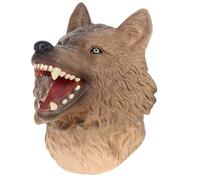 Toddmomy Marionnette à Main Tête de Loup des Hautes Interactif Éducatif Parent-garçon Fille Modèle Animal Simulation pour Garçon Fille