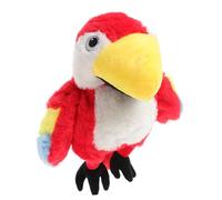 Toddmomy Marionnette Perroquet Peluche Interactive Éducatif Précoce Marionnette Main Animal Cartoon Modèle pour Jeu de Rôle et Narration Garçon Fille