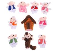 Toddmomy Marionnettes à Doigts Peluche Mouton et Loup Amusants pour Doux et Sécurisés Parfaits pour Maison