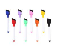 Toddmomy Marqueurs Effaçables à Sec Effaçables et Résistants Décoloration Lot de 8 avec Pointe Biseautée en Plastique pour Écoles et Dessins