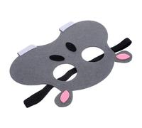 Toddmomy Masque Animal Demi-visage Non Tissé avec Bande Élastique Cosplay Masque Cartoon pour Fête et Halloween Style Amphibien ou Tigre Accessoire pour Spectacles et Déguisements