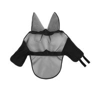 Toddmomy Masque Anti-Mouches pour Chevaux - Voile pour Chevaux Couvrant l'intégralité du Visage et Muni de Protections pour Les Oreilles - Maille de Protection UV, idéal pour Les pâturages à