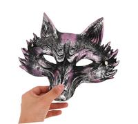 Toddmomy Masque Renard Réaliste pour Halloween Détails Soignés Accessoire Cosplay et Fête Animale