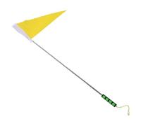 Toddmomy Mât de Drapeau Télescopique Portable pour Guide Sorties Scolaires Perche en Acier Inoxydable 1,2 Mètre Drapeau Jaune Identification Facile Sécurité Garçon et Filles