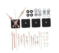 Toddmomy Mécanisme Horloge Quartz Silencieux Or Rose Aiguilles Métal, 4 Sets pour Fabrication et Réparation d'Horloges Murales, Usage Domestique, Style Cadre Varié