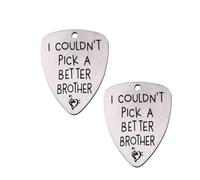 Toddmomy Médiators en Acier Titane Argenté 2pcs Légers et Portables, Accessoires Guitare Acoustique pour Présent Guitariste