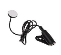 Toddmomy Micro pour Guitare Acoustique Noir Capteur Piezo Portable pour Guitare Folk et Ukulélé Accessoire Pratique pour Instrument de Musique Micro de Rosace sans Ouverture