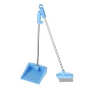 Toddmomy Mini Balai et Pelle de Maison Miniature Bleu, Outils de Nettoyage Miniatures pour Maison de Poupée, Accessoires Décoratifs pour Scènes, Jouets Créatifs et Loisirs, 1 Ensemble