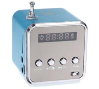 Toddmomy Mini Bleu en Alliage D’Aluminium Portable Rétro Enceinte Fil | Fil, Signal Stable, Usage Mobile, Décorative et Solide, pour Ordinateur Portable et Musique