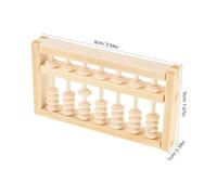 Toddmomy Mini Boulier Bois Traditionnel Outil De Comptage Arithmétique pour Garçon Fille Et Adultes Éducatif Montessori Photo Prop pour Cérémonie Zhou