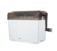 Toddmomy Mini Destructeur de Documents Manuel 1 Pièce A6 Compact et Léger, Broyeur Portable en Plastique, Adapté aux Bureaux Financiers et Maison