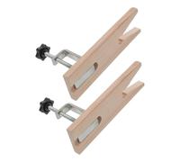 Toddmomy Mini Étau D'établi Portable en Bois et Fer 2 Sets avec Mécanisme de Libération Rapide pour Travail Précis en Bijouterie et Métallurgie
