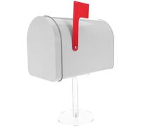 Toddmomy Mini Mailbox with Base and Metal Build Outdoor Toy Mailbox for Office Suggestion Box Wall-Mounted Post Box Micro Landscape Decor
