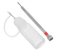 Toddmomy Mini Perceuse Manuelle de Précision 1,6 MM 20 Bouchons en Caoutchouc pour Bricolage et Remplissage d'Huile, Outil Rotatif Manuel pour Travaux Manuels