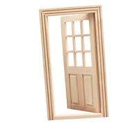 Toddmomy Mini Porte pour Maison de Poupée Décoration Miniature de Mobilier Accessoire pour Créer Une Vivid et Réaliste