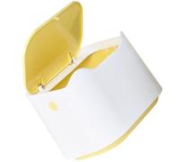 Toddmomy Mini Poubelle à Pression en Abs pour Bureau et Salon, Corbeille Compacte Couvercle Rabattable, Design Pratique pour Petits Objets et Prévention des Odeurs