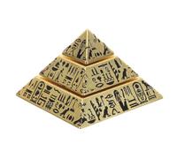 Toddmomy Mini Sculpture Pyramide Égyptienne Résine Figurine Décorative Antique pour Bureau et Maison Modèle Égyptien Architecture Ancienne Ornement de Détente et Sculpture de Fidget