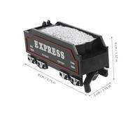 Toddmomy Miniature Train Coal Transport Model Realistic Steam Locomotive Toy for Expandable Railway Set Compatible with Various Tracks Creative Play for Train Enthusiasts