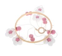 Toddmomy Mobile Décoratif Pour Berceau Avec Grelot Pompons Et Fleurs Style Bohème Pour Chambre Garçon Fille Garçons Filles