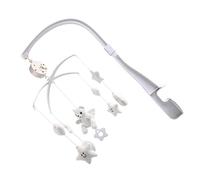 Toddmomy Mobile Pour Berceau De Bébé Étoiles à Suspendre Noir Et Blanc, Jouet Éducatif Rotatif Musical, Développement Motricité Vision Audition, Décor Chambre -né Polyvalent