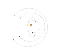 Toddmomy Mobile Suspendu Scientifique Atomique Pour Chambre D’garçon Et Filles - Décoration Spatiale Éducative Nordique, Structure Équilibrée Et Design Moderne Dynamique, Modèle Planètes Éducatives