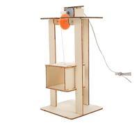 Toddmomy Modèle Ascenseur DIY Éducatif à Assembler Scientifique Technique sans Batterie Kit de Construction pour Apprentissage et Développement