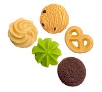 Toddmomy Modèle de Biscuit Artificiel 5 Pièces Décoration Réaliste pour Garçon et Filles Ornements de Faux Biscuit Accessoires de Photographie Simulation de Desserts