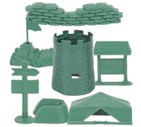 Toddmomy Modèle de Jouet Militaire à Construire 21 Pièces pour Garçons 4-8 Ans, Plastique Solide, Kit DIY de Scène de Bataille pour Bac à Sable, Jeu Éducatif D'imagination et Simulation