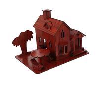 Toddmomy Modèle de Maison en Bois 3D à Assembler Soi-Même Jouet Éducatif pour Garçon et Filles Puzzle en Bois Créatif pour Développer L'Imagination Kit DIY Puzzle
