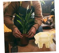 Toddmomy Moule à Base de Pot de Fleurs DIY Plastique Épais pour Support Stable de Plantes Moule Unique pour Création de Socle de Pot Adapté Aux Amateurs de Bricolage