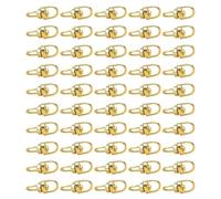 Toddmomy Mousquetons Pivotants en Alliage de Zinc 20 Mm, Fermoirs à Griffe pour Porte-clés, Lot de 100 Pièces pour Bricolage, Accessoires Bagages et Laisses pour Animaux