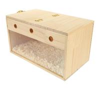 Toddmomy Nichoir Carré Transparent Moyen pour Perroquets Calopsittes et Perruches Boîte D’Élevage Suspendue Polyvalente pour Cages à Oiseaux Accessoire D’Incubation et Nid Douillet pour