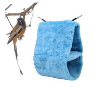 Toddmomy Nichoir Suspendu Côtelé pour Oiseaux Nid Artificiel Tissé Main pour Perruches Et Petits Animaux Bleu