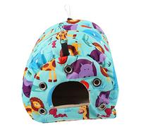 Toddmomy Nid D'oiseau Suspendu pour Perroquet Lit-Tente Confortable en Tissu Épais Bleu Lac Petit Modèle Usage Hiver Animaux De Compagnie