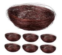 Toddmomy Nids Artificiels Décoratifs pour Plats Froids Simulation De Nids d'oiseaux en Matière Naturelle Brun, Lot de 20, Décoration Maison, Mariage, Jardin, Accessoire Photo Créatif