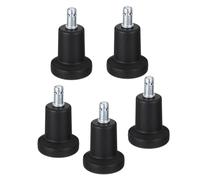Toddmomy Niveleur de Chaise de Bureau Fixe en Alliage d'acier et Nylon, Protection de Sol Stable pour Parquet et Carrelage, Pack de 5 Pièces pour Bureau et Maison