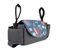 Toddmomy Organiseur Buggy Multifonction avec Support Biberon et Poche de Rangement pour Poussette Pochette de Rangement Pratique pour Change et Accessoires Facile à Suspendre et Accessible