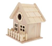 Toddmomy Ornements de nid d’Oiseau en Bois camarades nichoirs pour Oiseaux Maison d'oiseau de Plein air Maisons Maison de nid d'oiseau birgon de Bricolage nichoir Non Peint Bambou