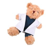 Toddmomy Ours Peluche Docteur Jouet Mignon Décoration Médicale Animal Peluche Poupée Ours