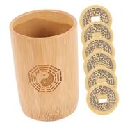 Toddmomy Outil de Divination Chinois avec Cuivre Seau Traditionnel pour Jeu de Fortune et Feng Shui Accessoires pour Réunions Familiales et Occasions Spéciales