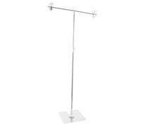 Toddmomy Outil de Photographie Support de Fond en Forme de Mini T Blanc en Acier Inoxydable et Plastique, Portable et réglable pour Photographie de Nature Morte et Food Flat Lay