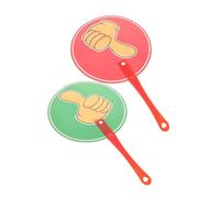 Toddmomy Pagaies de Vote pour Classe Enseignement Collaboratif avec Outils Apprentissage de Panneaux Oui Non pour Compétitions et Engagement des Étudiants