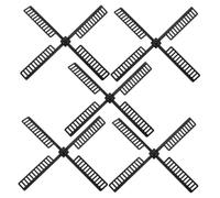 Toddmomy Pales De Moulin à Vent Solaire en Plastique 20,5x20,5 Cm pour Jardin Et Patio, 5 Pièces Kit D’Assemblage Étanche Et Décoratif pour Extérieur