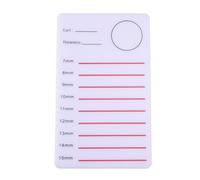 Toddmomy Palette Acrylique pour Extensions de Cils, Palette de Faux Cils Blanche, Portable, pour Holding Lash Strips, Usage Maison et Salon