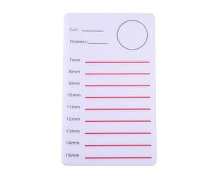 Toddmomy Palette Acrylique pour Extensions de Cils, Palette de Faux Cils Blanche, Portable, pour Holding Lash Strips, Usage Maison et Salon