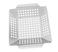 Toddmomy Panier à Grillades Acier Inoxydable Support pour Barbecue pour Viandes Cuisson Saine Drainage Accessoire