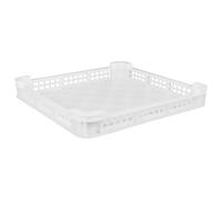 Toddmomy Panier de Congélation Alimentaire Blanc 370x350x60 Mm Certifié Plateau de Séchage à L’air Creux Plastique Léger pour Chambre Froide Multifonction Usage Professionnel et Domestique