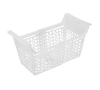 Toddmomy Panier de de Longueur Drainage Trous et Mécanisme de Réglable Congélation Extensible en Plastique Blanc Fond, Solide et Fiable pour Congélateur Coffre