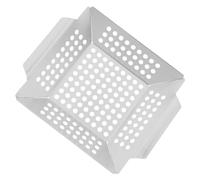 Toddmomy Panier de Grillade Acier Inoxydable pour Barbecue Accessoire Durable pour Légumes Poissons Crevettes et Brochettes Outil de Cuisson Extérieur avec Système de Drainage Huile et