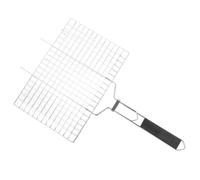 Toddmomy Panier De Grillades pour Barbecue Ustensile De Barbecue Panier à Poissons Tapis De Grill Acier Inoxydable Poignée Résistante Chaleur